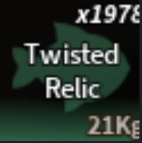 16 x Twisted relic | LIMITED RELIC | FISCH