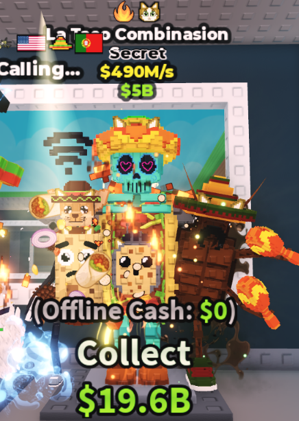 LA TACO COMBINASION 490M/S (OG MEOWL + FIRE) – STEAL A BRAINROT – FAST DELIVERY & TRUSTED #V4N9K2