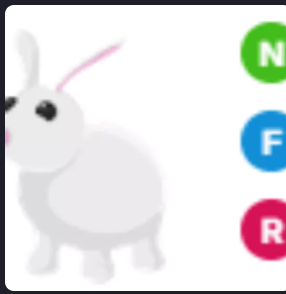 NFR Rabbit - Adopt Me Fast Delivery #hal