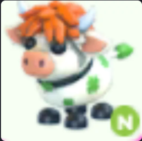 Neon Clover Cow - Adopt Me Fast Delivery #hal