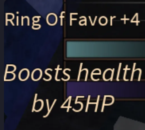 Ring of favor +4 / bloodlines