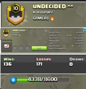 UNDECIDED !! LEVEL 10 !! UNRANKED !! WIN 136 LOSS 171 !! GOOD NAME !! CHEAP !! INSTANT DELIVERY