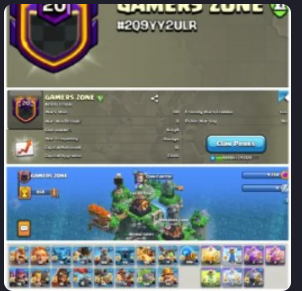 GAMERS ZONE !! LEVEL 20 !! CAPITAL PEAK 10 (MAX ARMY) !! WIN 101 LOSS 145 !! GOLD 2 !! PERFECT NAME !! AFFORDABLE !! FAS