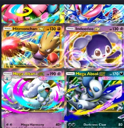 [ENG/JP/CHT/GER/FRA/SPA/POR/ITA/KR] Any 4-diamond card | Mega Absol | Mega Altaria | Hitmonchan | Indeedee | Greninja |