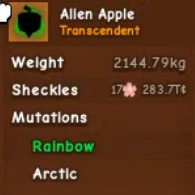 2144 KG | Alien Apple Fruit |17 Quadrillion
