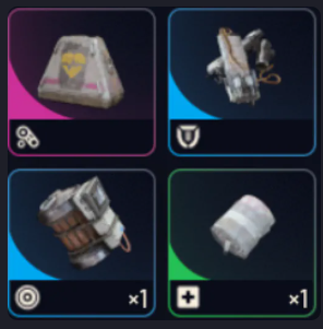 PVP bundle 20 Looting MK.3 Survivor Augment 20 Medium shield 60 Trigger Nade 100 Herbal Bandage