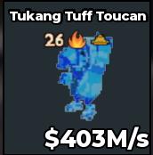 BS9824 touf toucan diamond 403m/s with rare trait (26 trait) very cheap and fast delivery