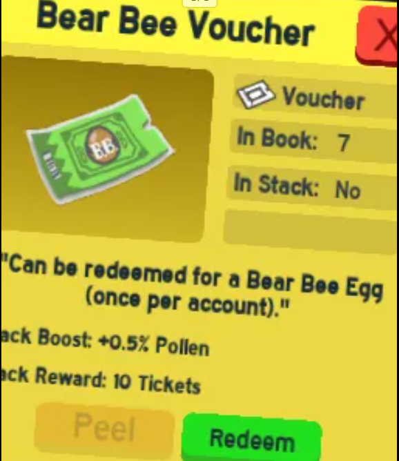 Bear Bee Voucher