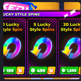 20 Lucky Style Spins 1599R