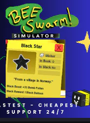 Bee Swarm Simulator | Black Star | RBL