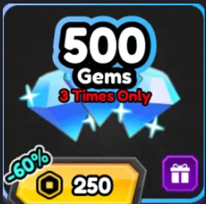 500 Gems ( 250 R )