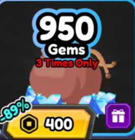 950 Gems ( 400 R )