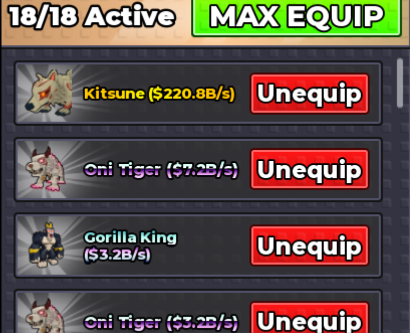 220.81 B/s Kitsune + 75B/s Account | 1 of 1 Biggest Kitsune Account | Max All
