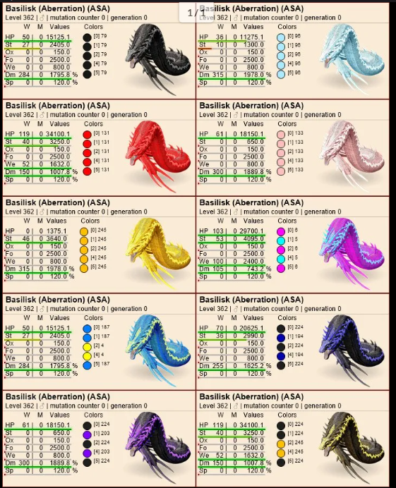 Select two pair basilisk clones lvl362 PVE Crossplay PC/PS/XBOX Official fast deliver