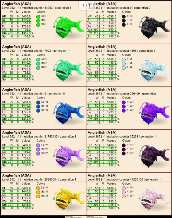 Select two pair anglerfish clones lvl362 PVE Crossplay PC/PS/XBOX Official fast deliver