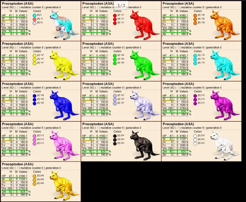 Select two pair procoptodon cloner《male and female》PVE Crossplay PC/PS/XBOX Official