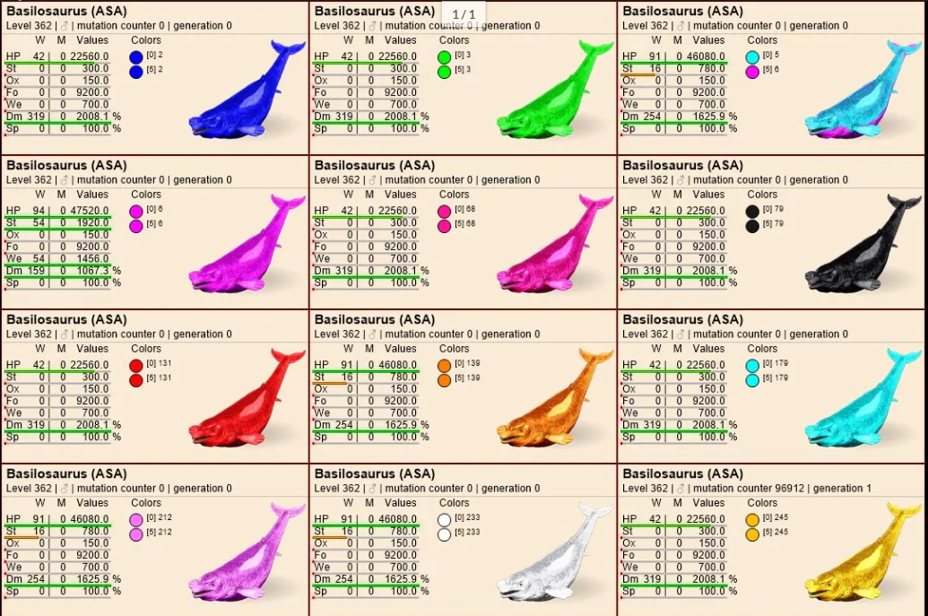 Select two pair basilosaurus clones lvl362 PVE Crossplay PC/PS/XBOX Official fast deliver