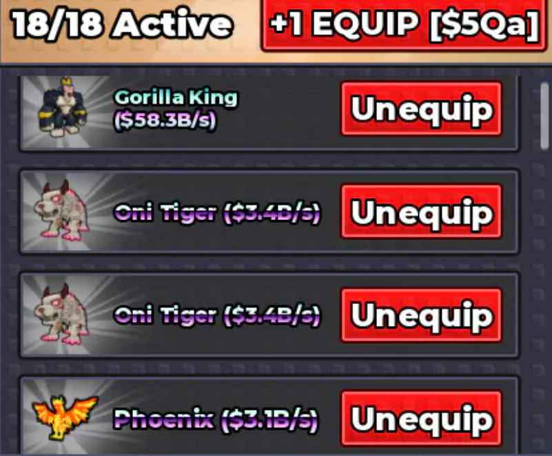 HUGE FRACTURED KING GORILLA 58B/S + FRACTURED PHOENIX 3B/S | 18B SPEED! GOOD FOR MAIN w/ ETERNAL PETS & EGGS