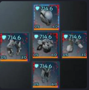 One set of max stats 1500armor 1500dur cursed tek armor greater mobile include PVE Crossplay PC/PS/XBOX Official restore