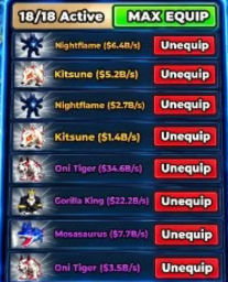 97.6B/S MONEY/S | 83B SPEED | ONI TIGER 34.6B + GORILLA KING | 18/18 SLOTS | STEAL AN EGG | ⚡ FAST DELIVERY ⚡