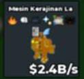 BS9884 Gold La Craft Machine 2,4b