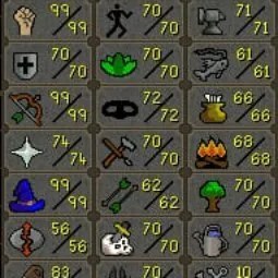 Maxed Med Infernal Cape Quiver 51 Attack 99 Str 70defence 99 Magic 99 Range Elite Void Max Poh 83 Con Ds2 Mm2 Song of El