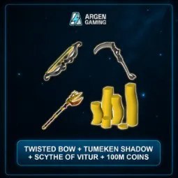 Twisted Bow Tumeken Shadow Scythe of Vitur 100m Coins