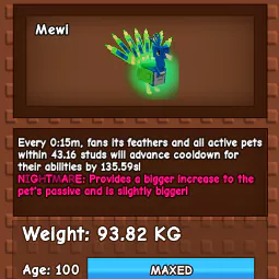 Godly Nightmare Peacock 93.82KG ⚡INSTANT DELIVERY⚡