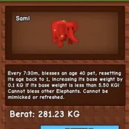 Rainbow Hatch Elephant 280kg Random