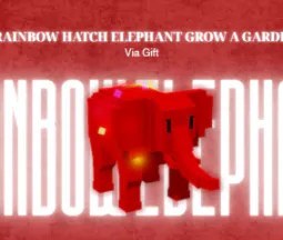 Rainbow Hatched Elephant Rbh Ele 280kg Max Passive Rare Item and