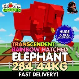 Transcendent Rainbow Hatched Elephant 284 44kg Huge Age 500