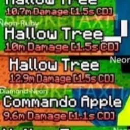 12 Pack 3x Avacado 1x Diamond Neon Commando Apple 8x Hallow Tree