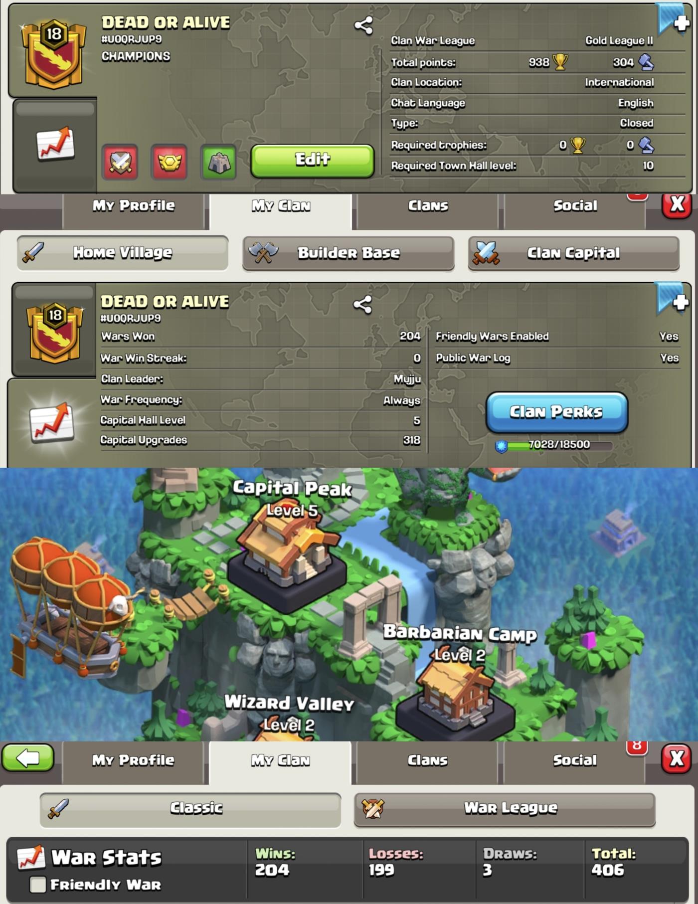 DEAD OR ALIVE !! LEVEL 18.4 !! CAPITAL PEAK 5 !! WIN 204 LOSS 199 !! GOLD 2 !! CHEAP !! INSTANT DELIVERY