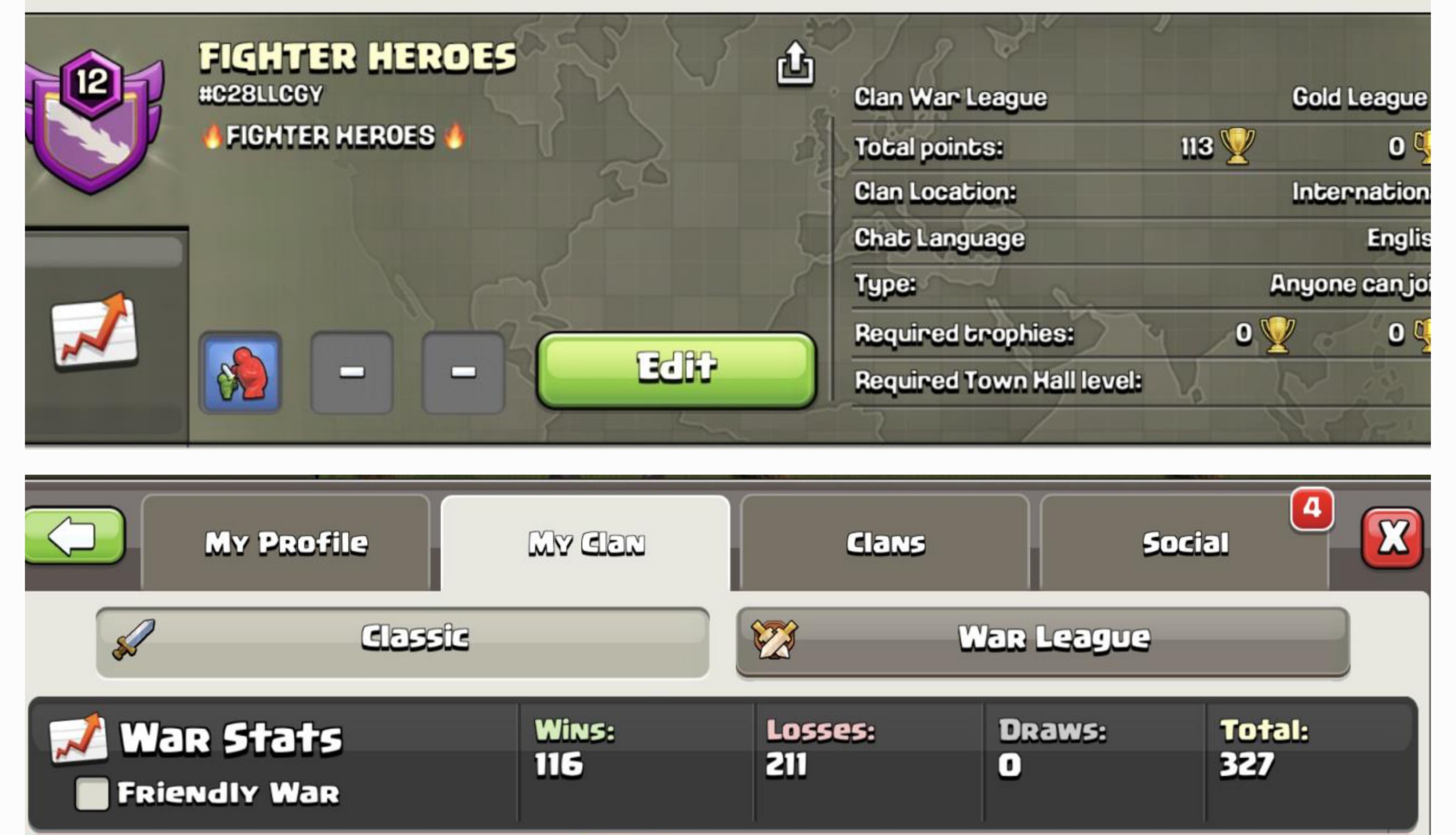 FIGHTER HEROES ¶ LEVEL 12 ¶ GOLD 2 ¶ Win 116 Loss 281 ¶Very Cheap & Instant Delivery