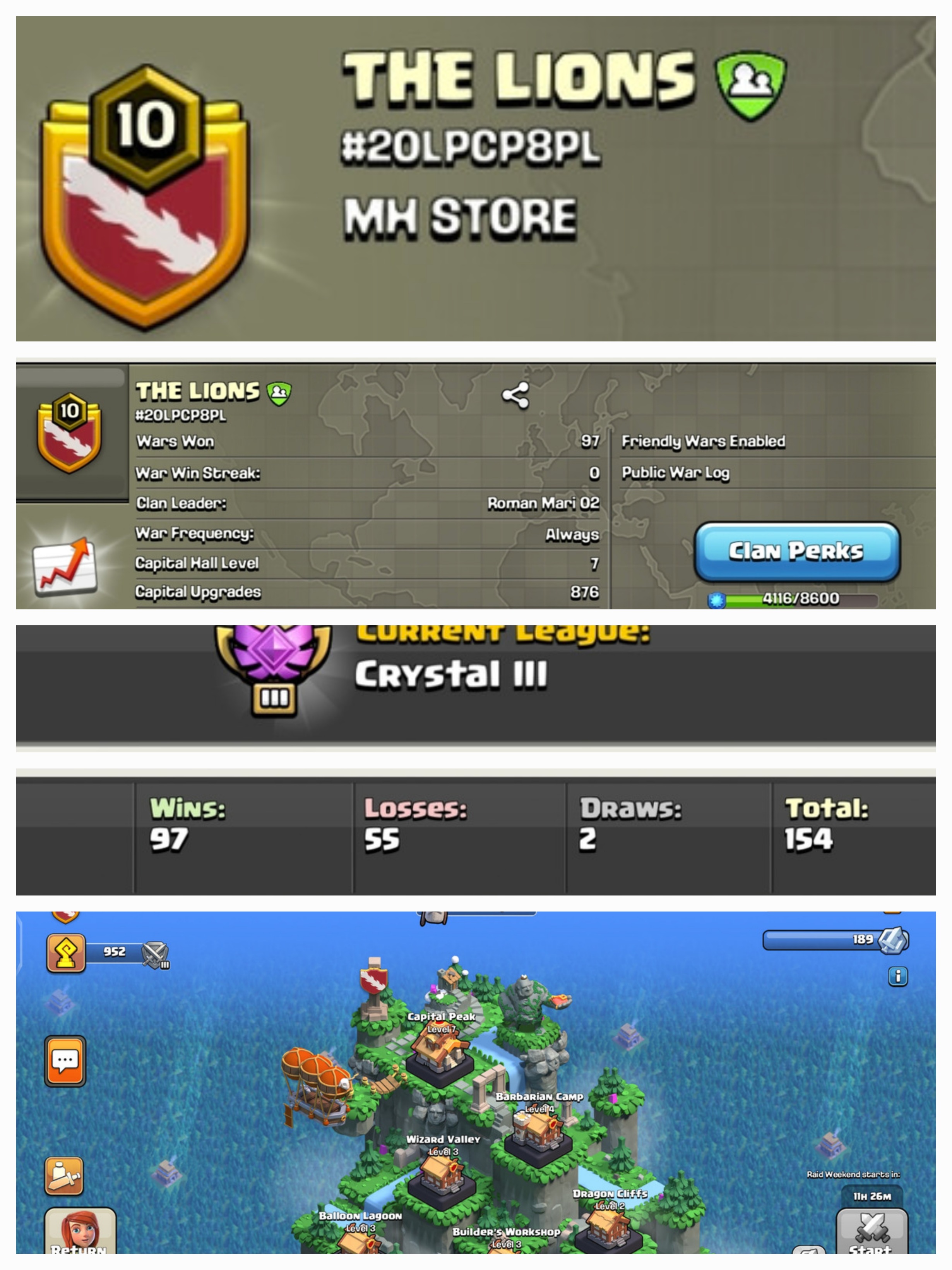 THE LIONS !! LEVEL 10.5 !! CRYSTAL3 !! CAPITAL 7 !! WIN 97 LOSS 55 !! BEST NAME !! CHEAP !! INSTANT DELIVERY