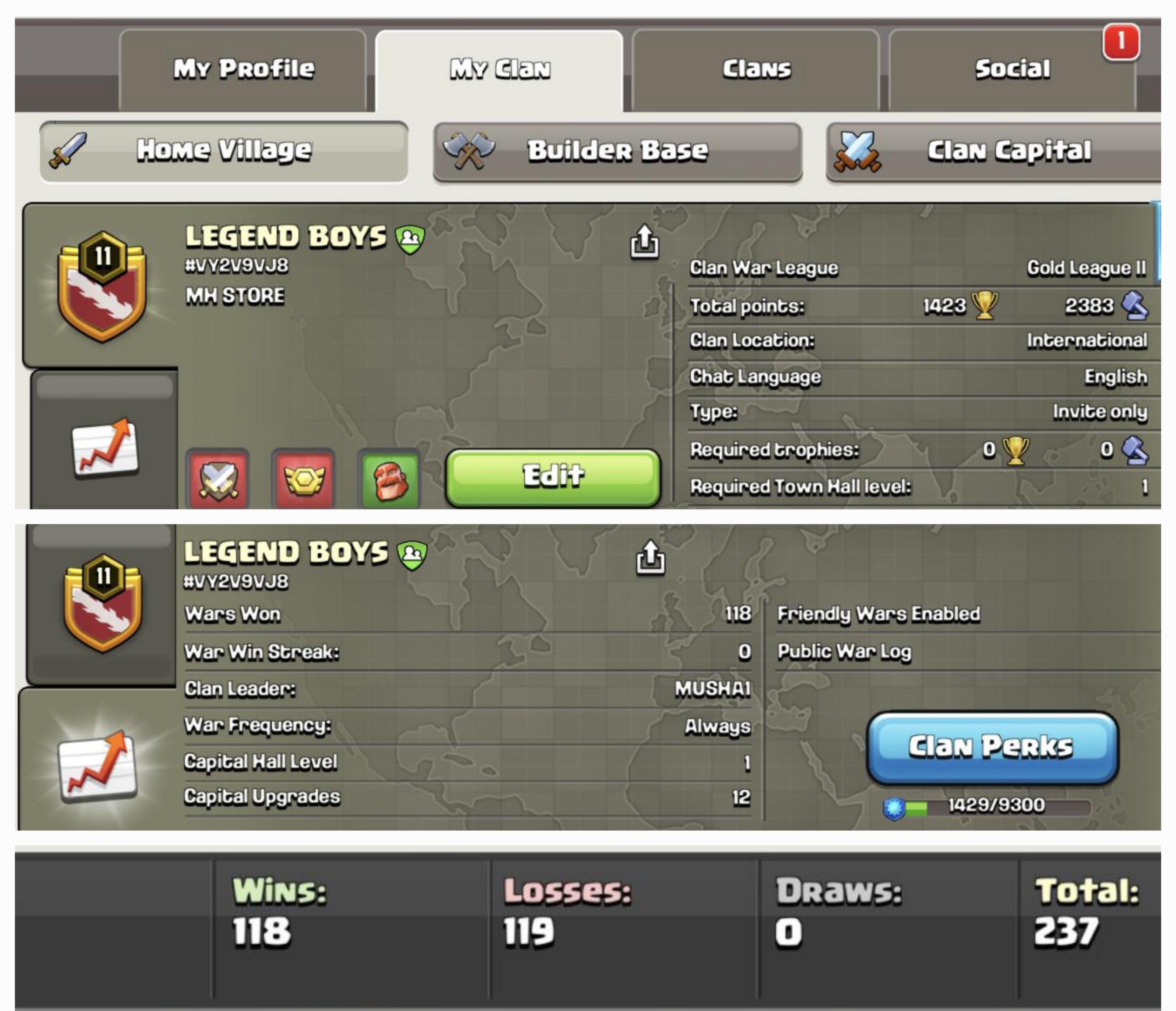 LEGEND BOYS !! LEVEL 11 !! GOLD 2 !! Win 118 Loss 119 !! VERY CHEAP & FAST DELIVERY
