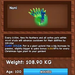 GiantGolem Colossal Peacock 108.90KG | Age 100 ⚡INSTANT DELIVERY⚡