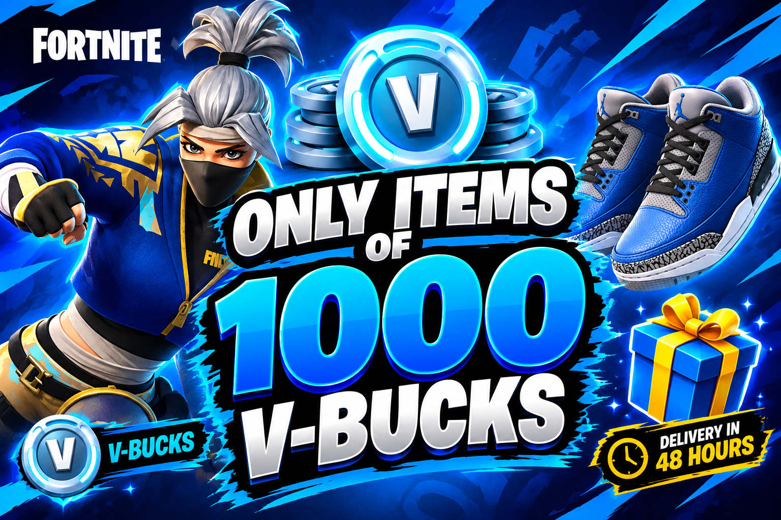 🎁 1000 vbucks items 🎁 Only works with 800 vbucks 📃
