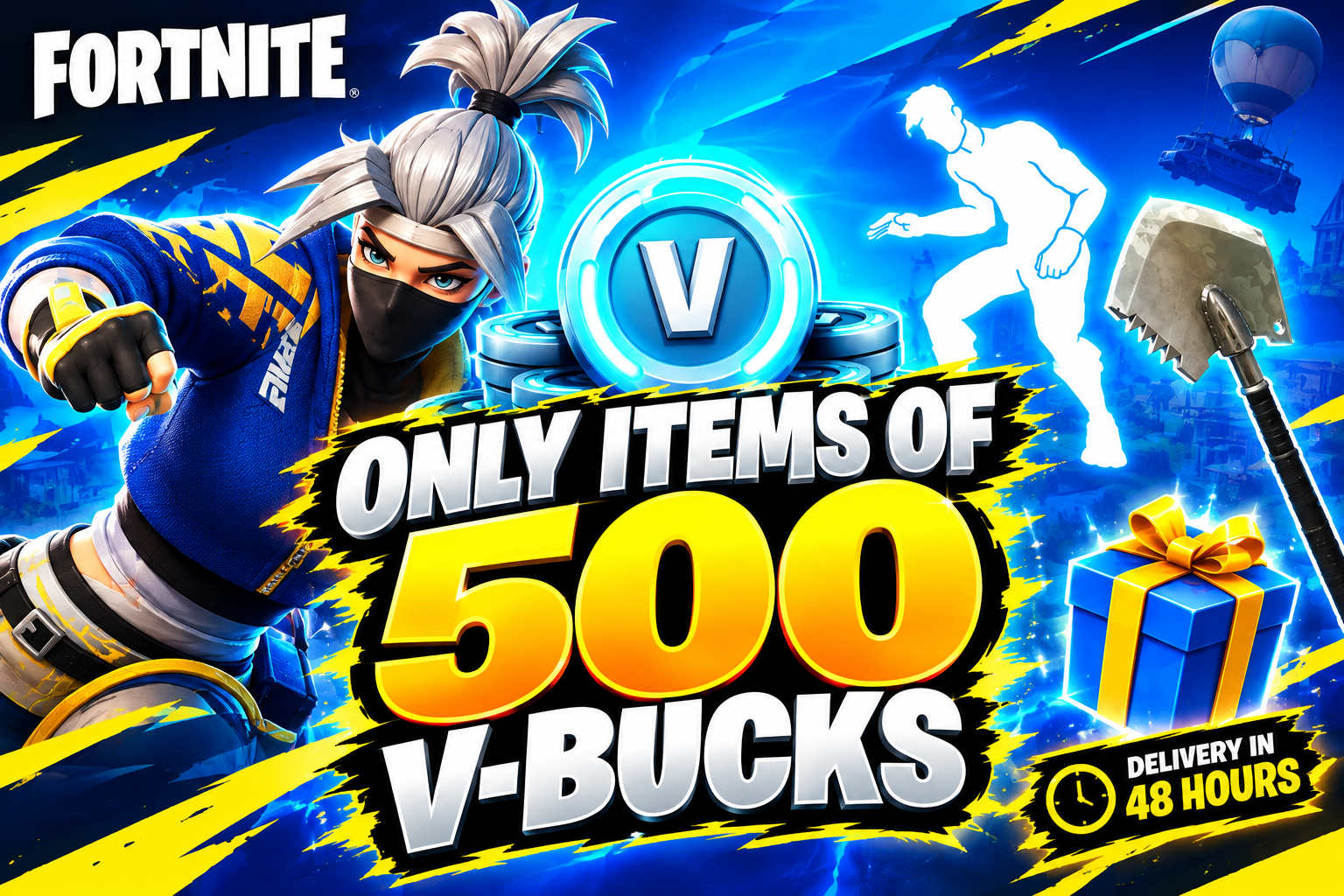 🎁 500 vbucks items 🎁 Only works with 500 vbucks 📃