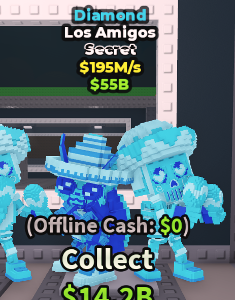 DIAMOND LOS AMIGOS 190M/S â STEAL A BRAINROT â FAST DELIVERY & TRUSTED #T4XN7C