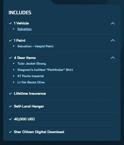 ✧・゚:*✧ Star Citizen Package - Salvager IAE Starter Pack LTI ✧・゚:*✧ Click Like You Mean It ✧・゚:*✧