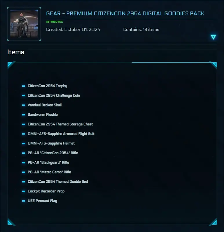 ✧・゚:*✧ Star Citizen: Premium CitizenCon 2954 Digital Goodies Pack Code Activation ✧・゚:*✧ Add. Smile. Repeat. ✧・゚:*✧