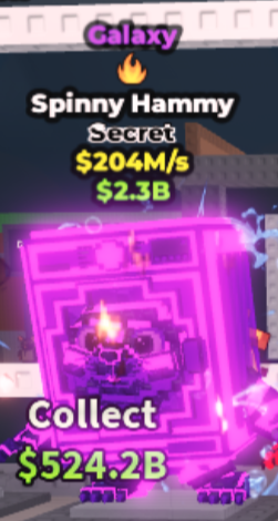✨ 204M/s 🪐 Galaxy Spinny Hammy | Secret | Steal A Brainrot ⚡ FAST DELIVERY⚡