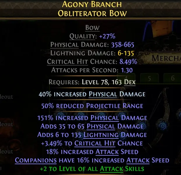 ✧・゚:*✧ Path of Exile 2 Rare Endgame Bow with 750+ DPS ✧・゚:*✧ Blink and It’s Gone ✧・゚:*✧
