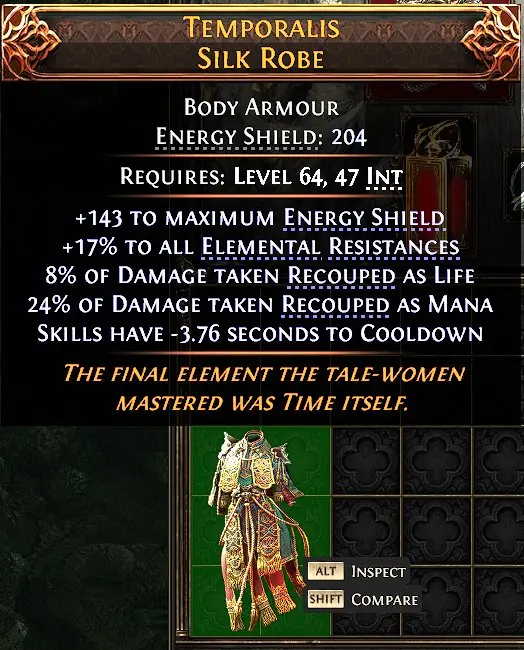 ✧･ﾟ:*✧ Path of Exile 2 Temporalis Silk Robe ✧･ﾟ:*✧ Stock Meltdown ✧･ﾟ:*✧
