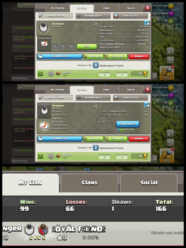 Level: 7 ✦ Name: Avenger ✦ 2:1 War Win Ratio ✦ League: Unranked ✦ Best English Name Clan ✦ Fastest Delivery ➤ No.88