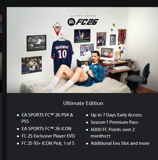 ✧・゚:*✧ EA SPORTS FC 26 Ultimate Edition for PS4 and PS5 - Turkey Region ✧・゚:*✧ Smiles, Delivered Fast ✧・゚:*✧