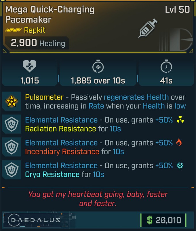 [MODDED] Level 50 Pacemaker - 50% All Res - 3s Immunity - see image