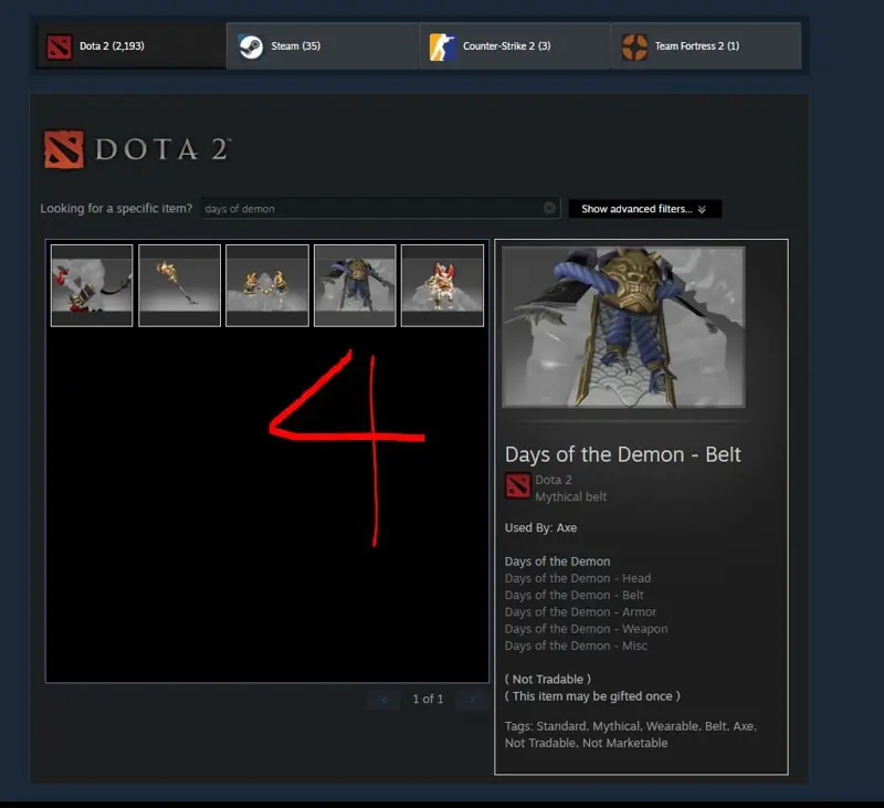 ✧・゚:*✧ Dota 2 Items - Oni Knight the Dark Conqueror CK 2016 and Days of the Demon Axe 2021 Outfits ✧・゚:*✧ It’s Now or Never ✧・゚:*✧