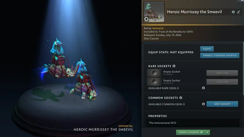 ✧･ﾟ:*✧ Dota 2 Murrissey the Smeevil (Bugged Item) ✧･ﾟ:*✧ No Pressure, Just Value ✧･ﾟ:*✧